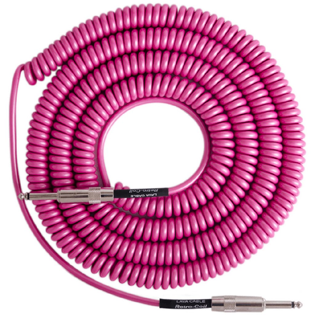 Lava Retro Coil 20' Straight to Straight in Hot Pink