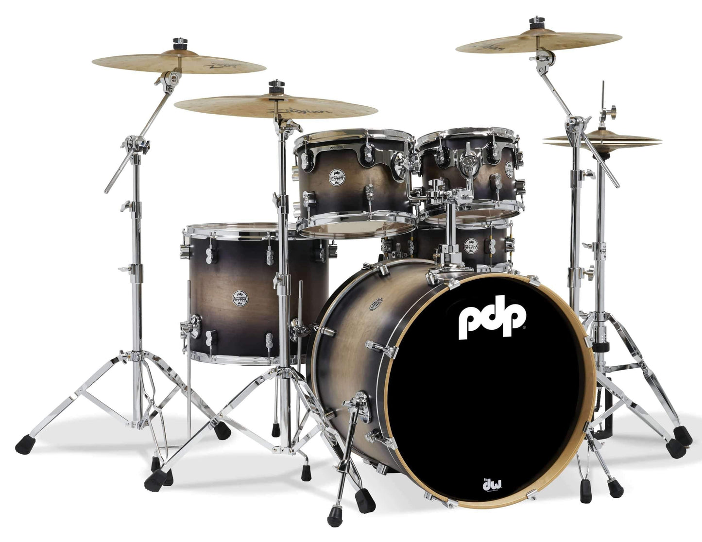 PDP Concept Maple 22 5 Piece Shell Pack in Satin Charcoal Burst