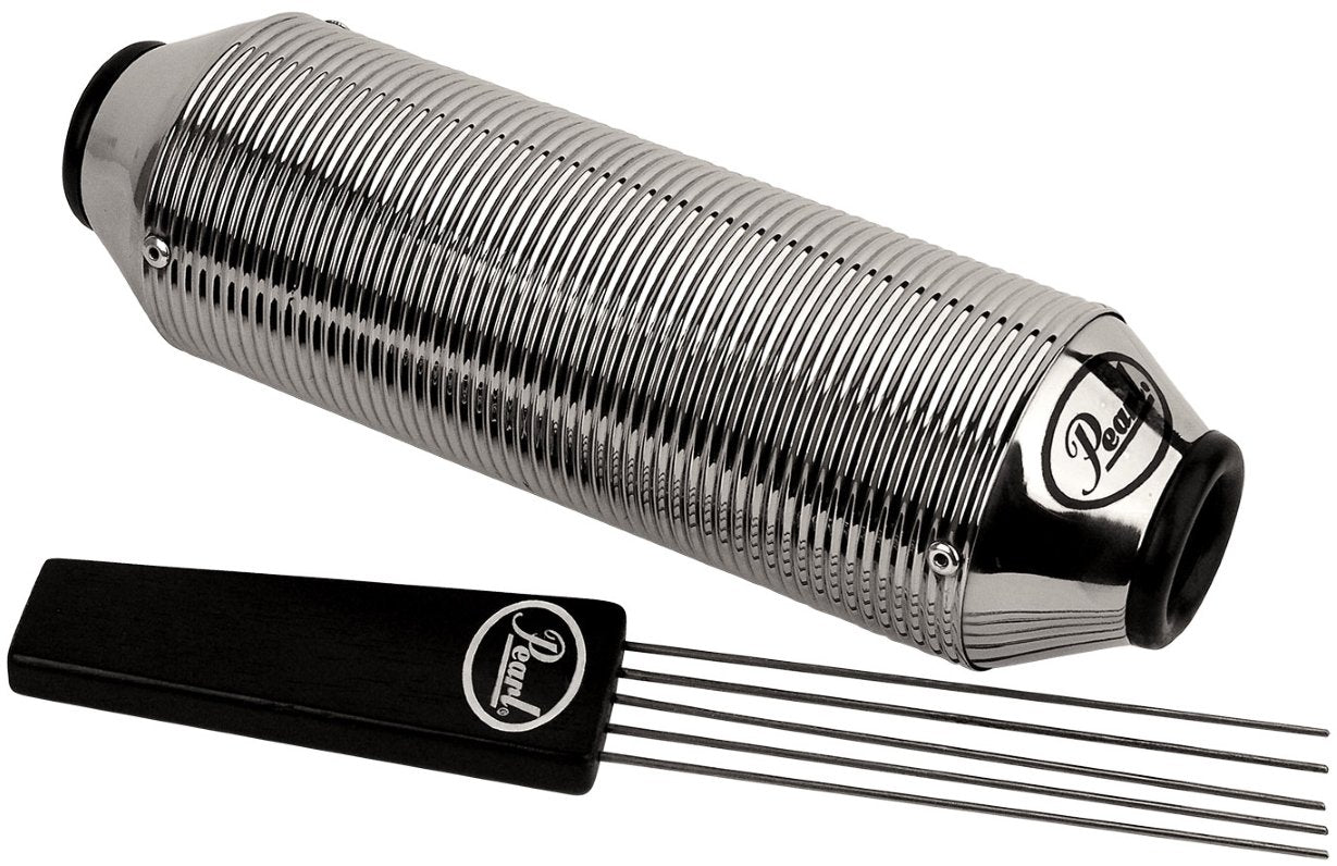 Pearl PMG20 Percussion Guiro Metal Guiro and Striker