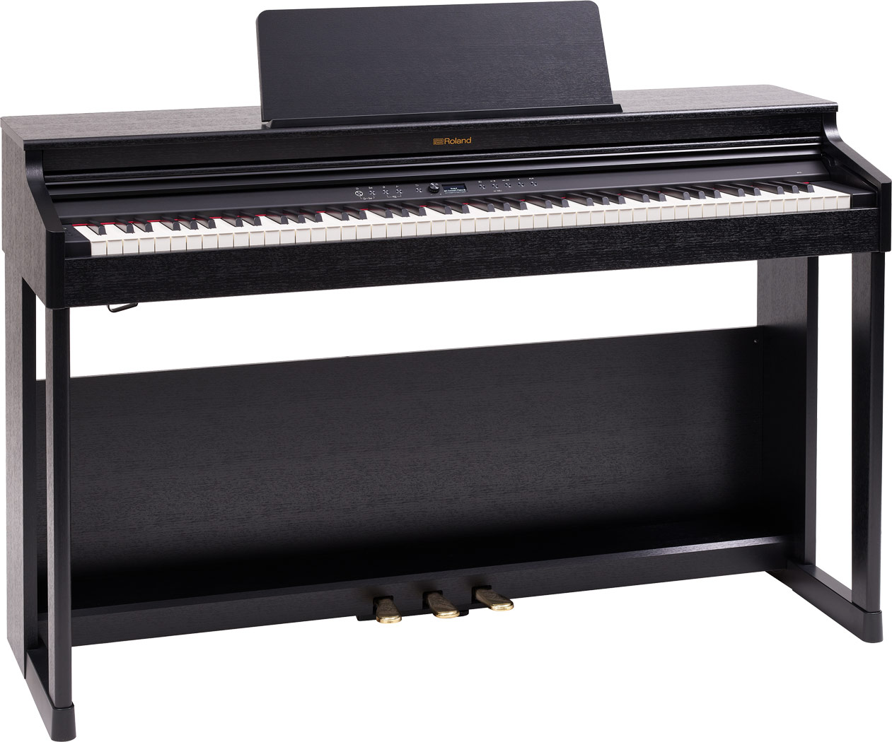 Roland RP701 Digital Home Piano with Stool in Contemporary Black