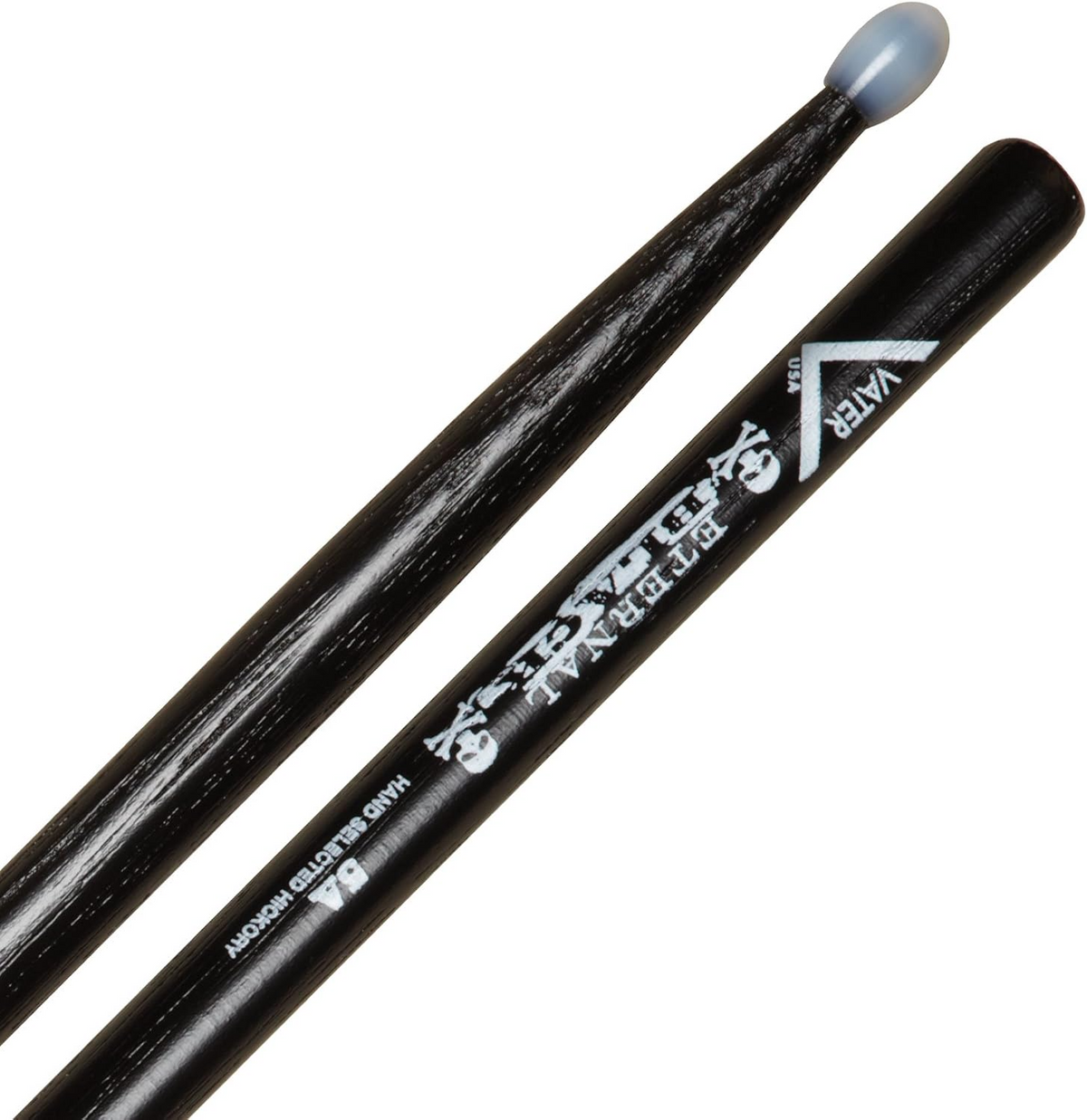 Vater VHEB5AN Eternal Black 5A Nylon Tip Drum Sticks (Pair)