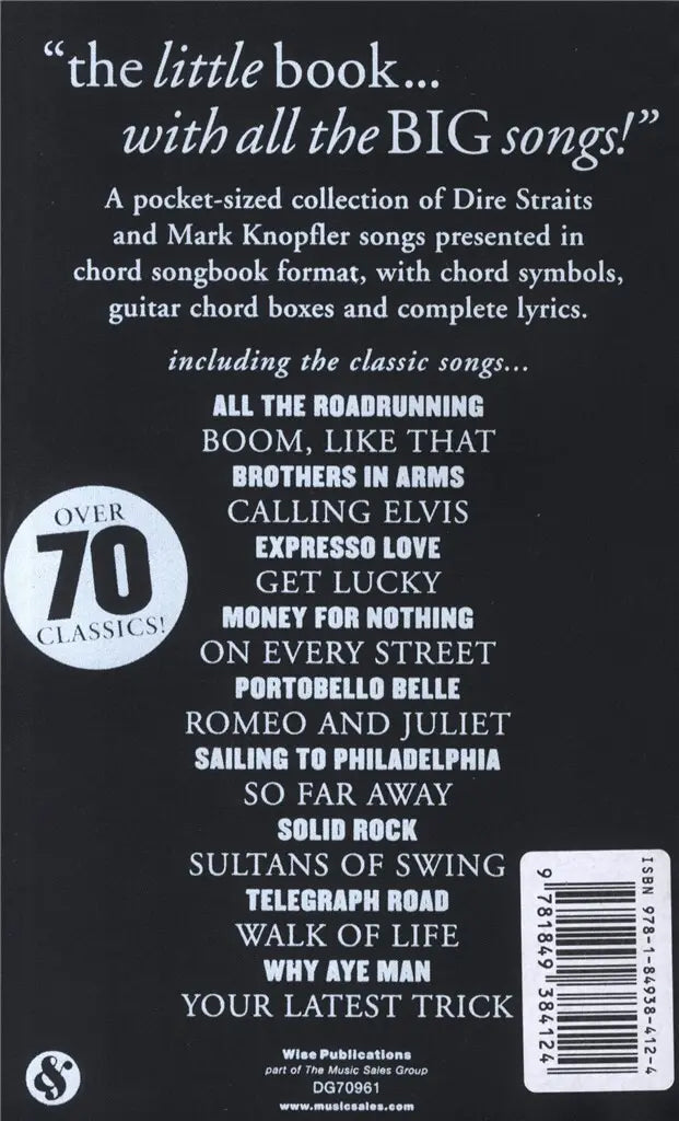 The Little Black Song Book Of Dire Straits & Mark Knopfler