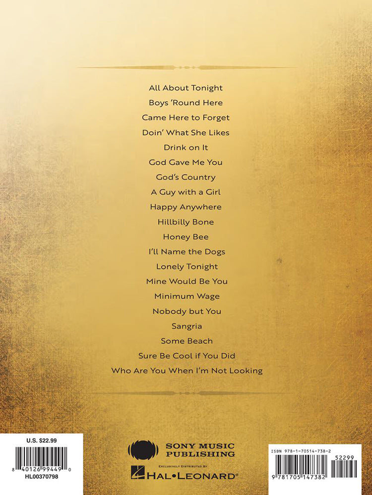 Blake Shelton Sheet Music Collection PVG