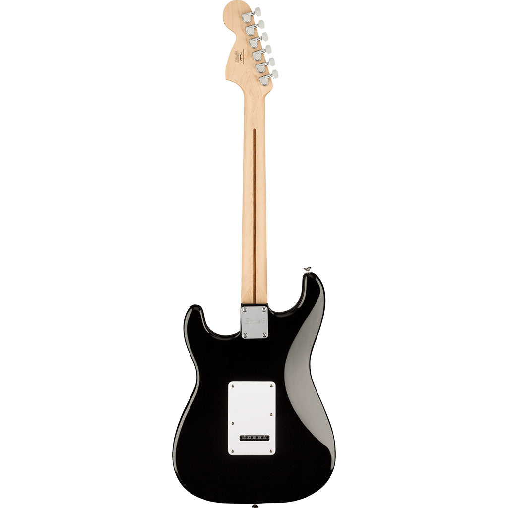 Squier Affinity Series Stratocaster, Maple Fingerboard, White Pickguard in Black