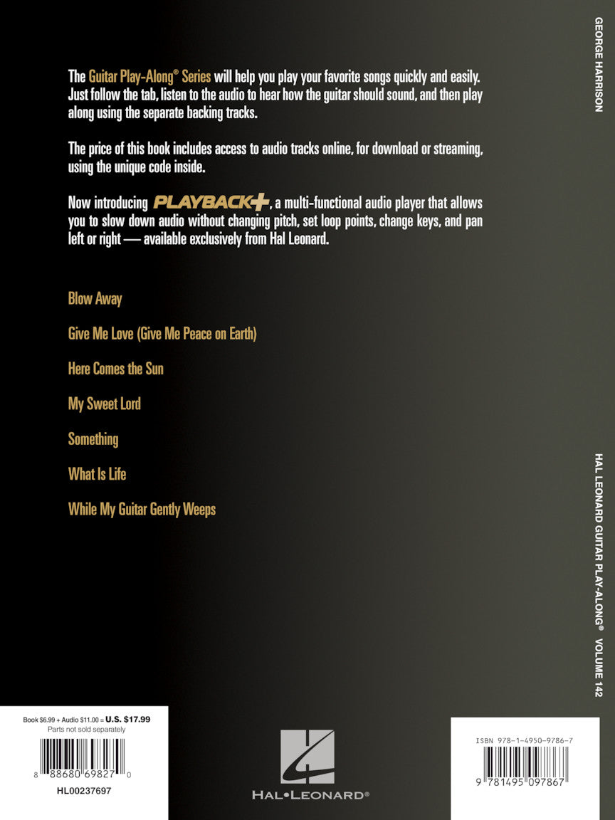 George Harrison Guitar Playalong Volume 142 BK/OLA