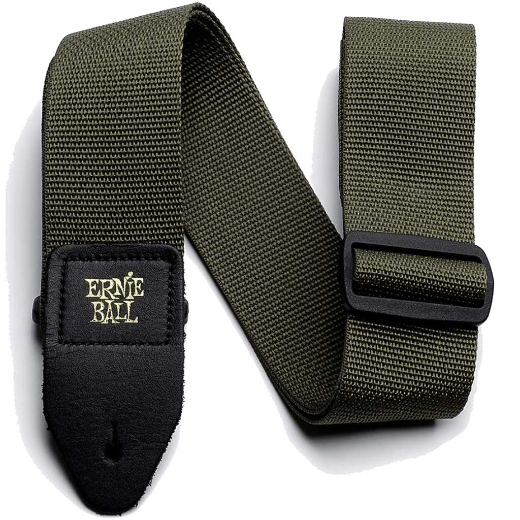 Ernie Ball Polypro Guitar Strap Or Bass Strap in Olive