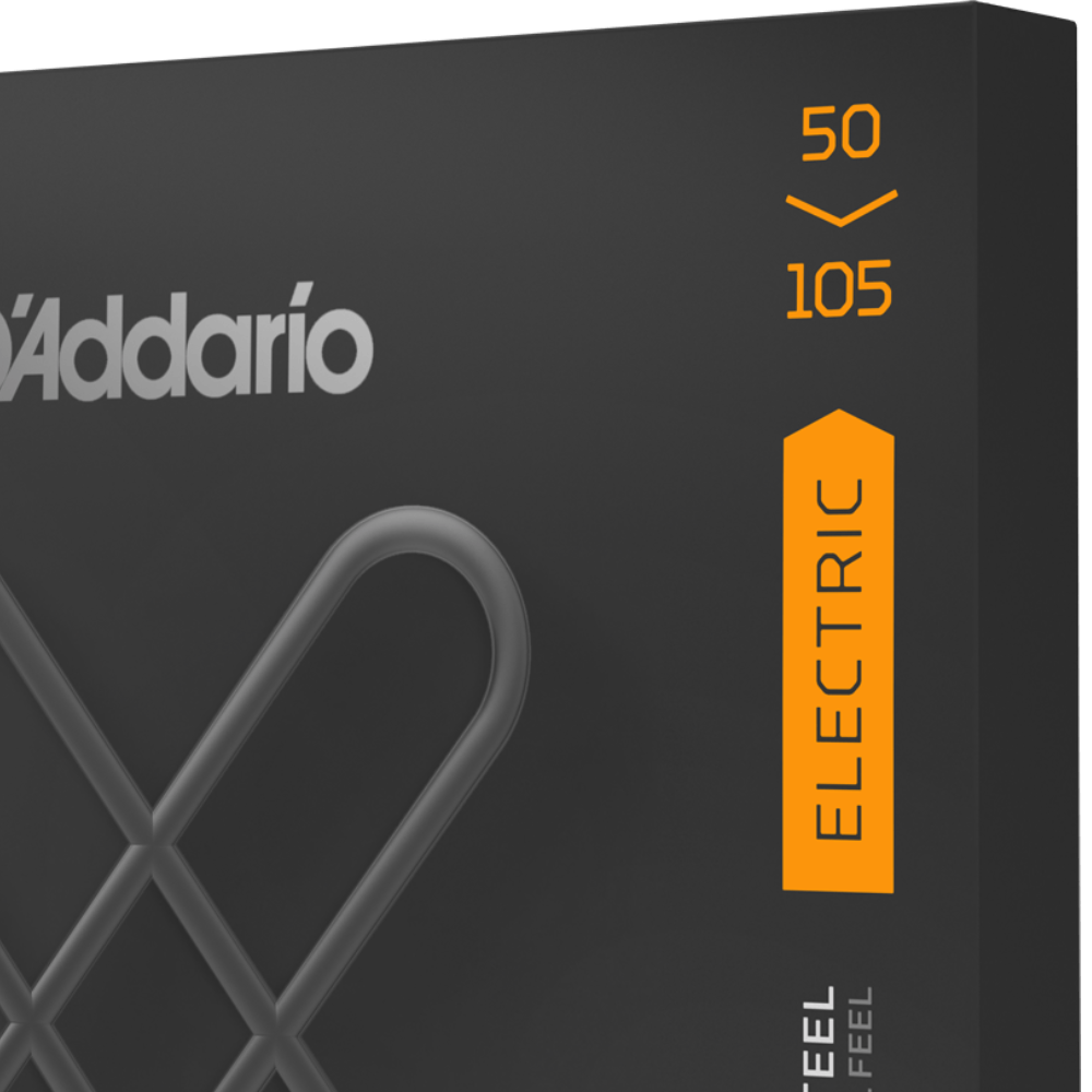 D'Addario XTB50105 XT Nickel Plated Steel Medium Long Scale Coated Bass Guitar Strings 50-105 Gauge