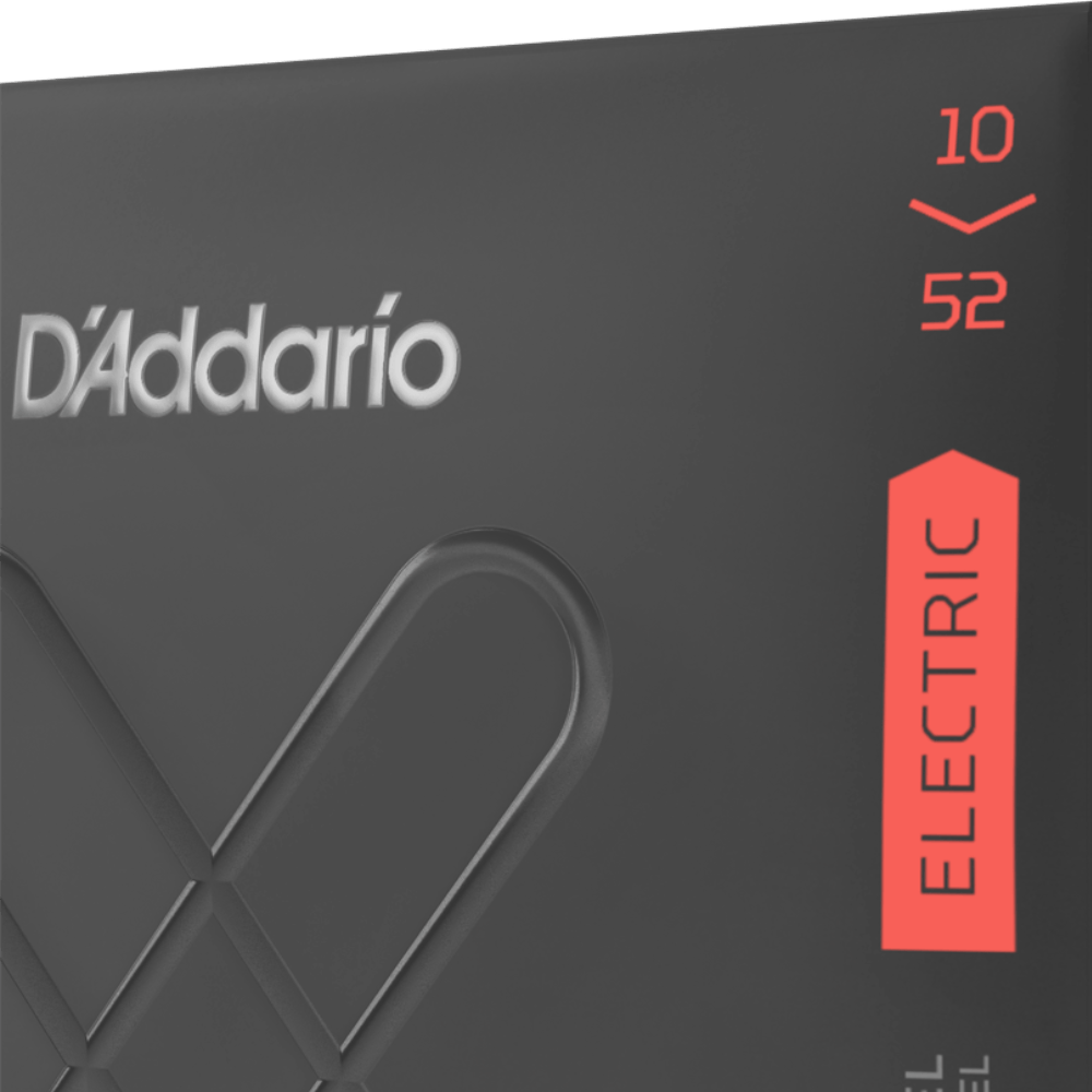 D'Addario XTE1052 XT Nickel Plated Electric Guitar Strings Light Top Heavy Bottom .010-.052 Gauge
