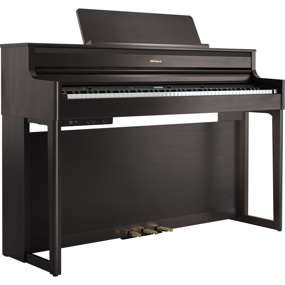 Roland HP704 Home Piano & Stool in Dark Rosewood