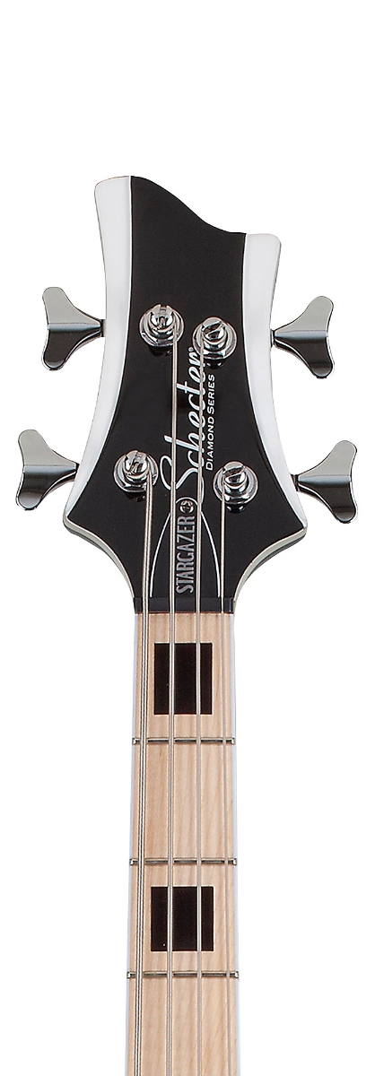 Schecter Stargazer-4 Bass Guitar in Gloss Black