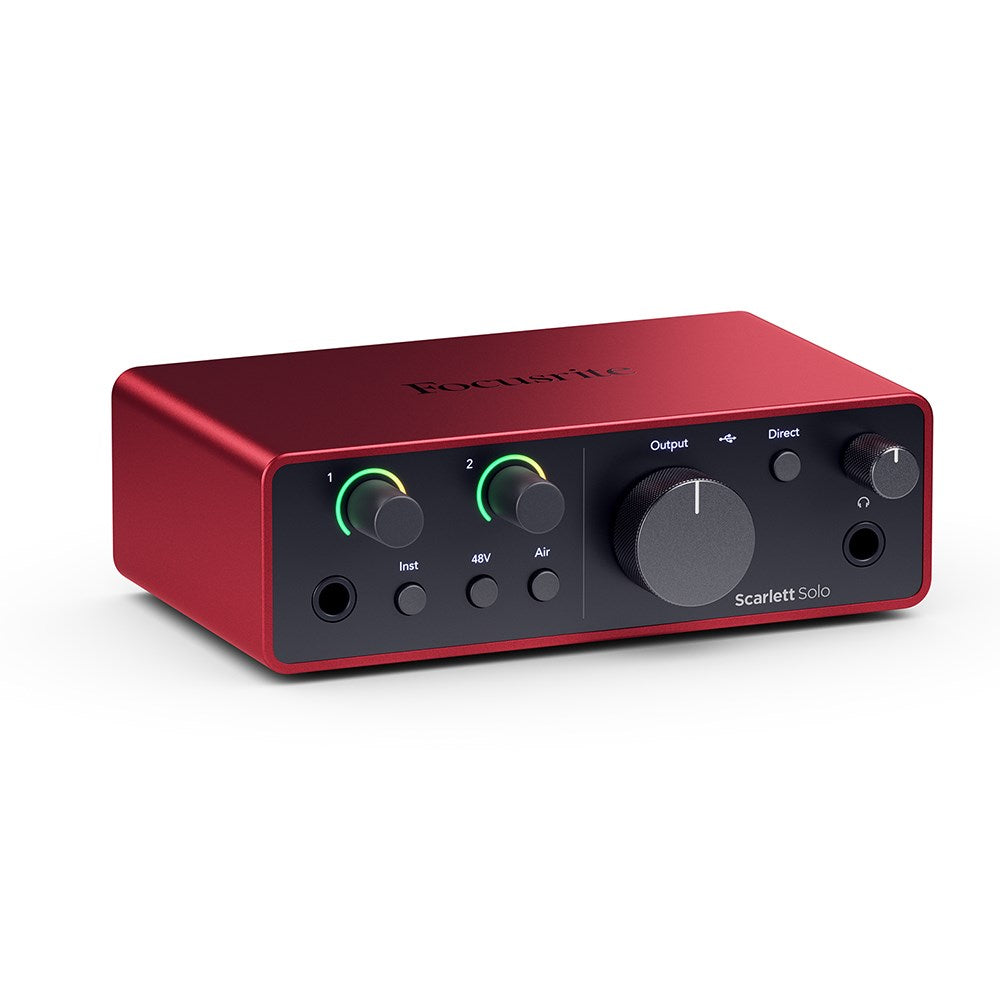 Focusrite Scarlett Solo 4th Gen 2 in 2 out Audio Interface