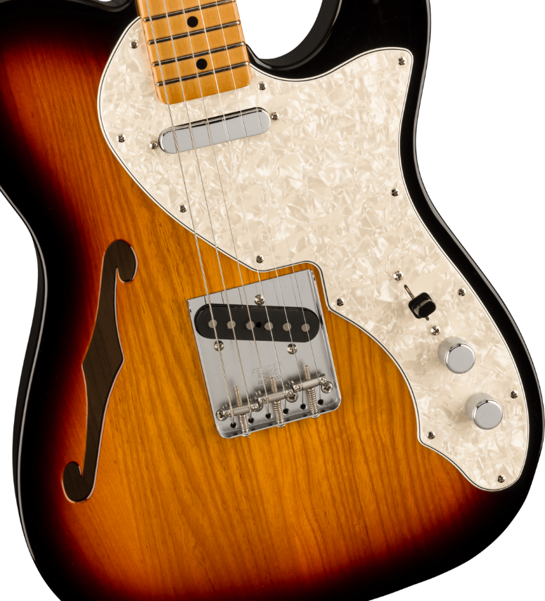 Fender Vintera II '60s Telecaster Thinline, Maple Fingerboard in 3-Color Sunburst