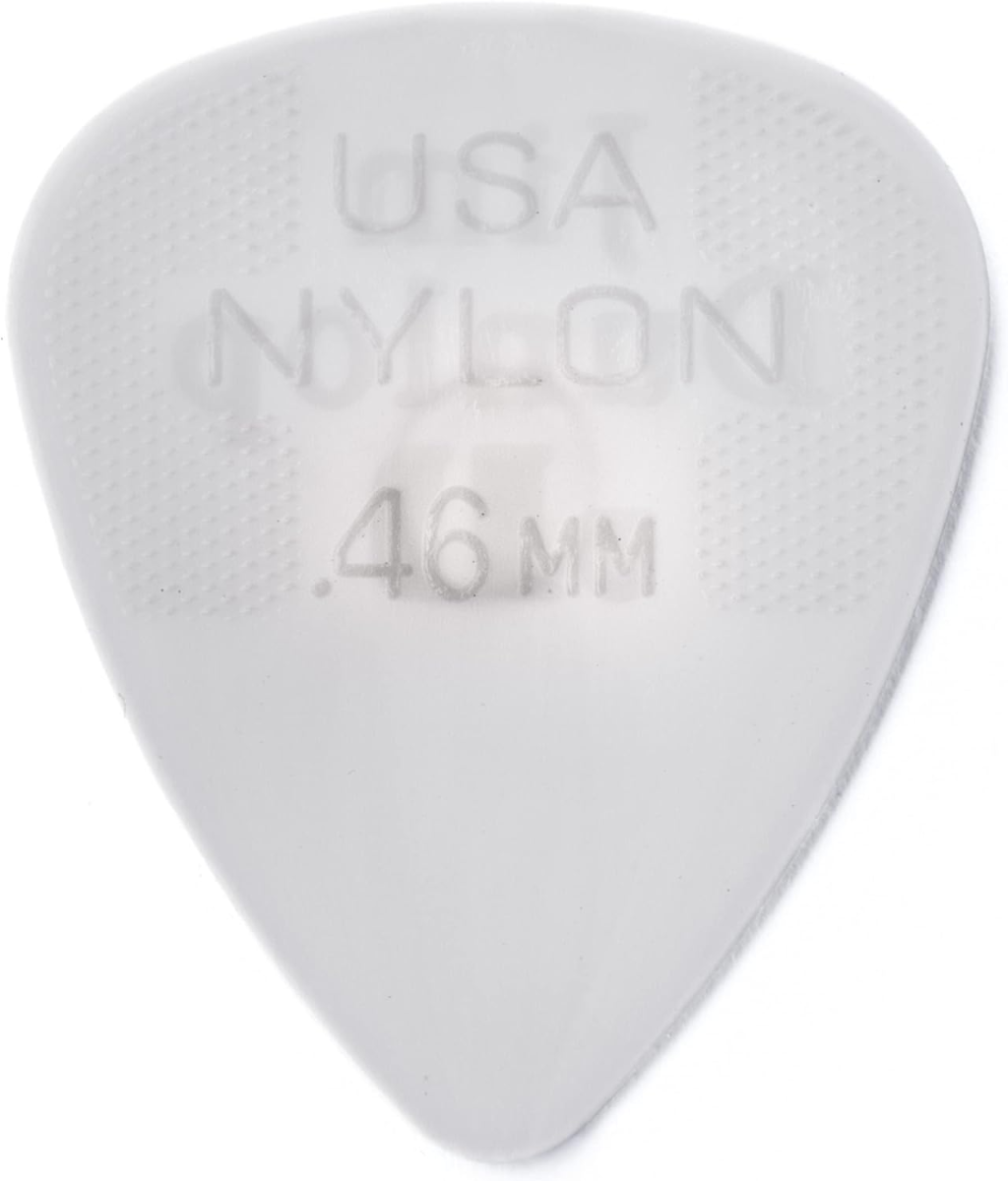 Jim Dunlop Nylon Guitar Pick .46mm 12 Pack in Cream