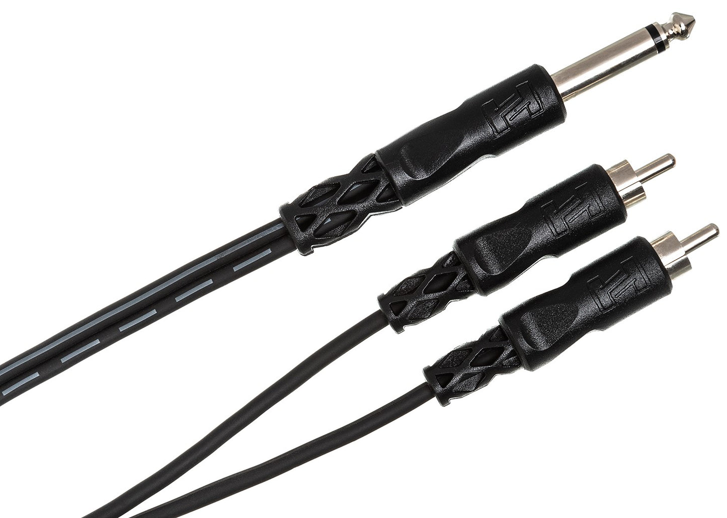 HOSA CYR101 Y Cable 1/4" TS to Dual RCA 1M