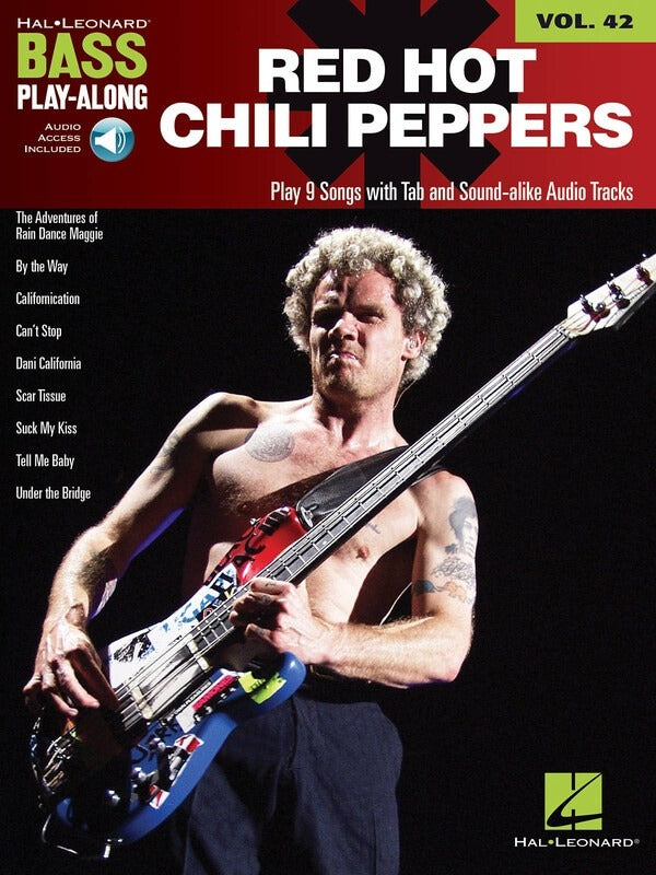 Red Hot Chili Peppers Bass Play Along Volume 42 Book & OLA
