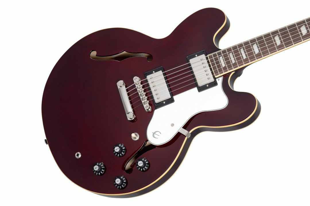 Epiphone Noel Gallager Riviera in Dark Wine Red