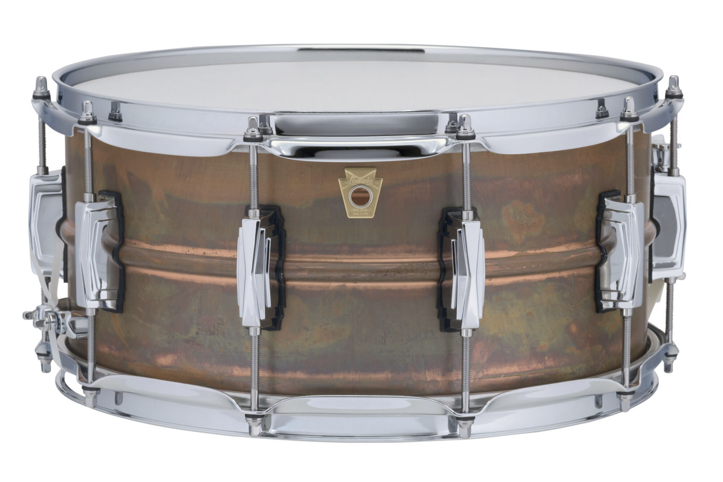 Ludwig Copper Phonic 6.5"x14" Raw Shell Imperial Snare Drum