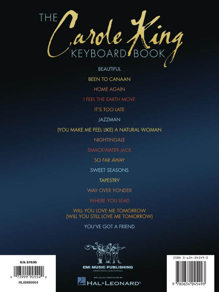 The Carole King Keyboard Book Artist Transcriptions