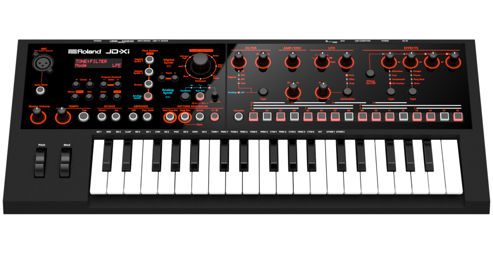 Roland JDXi Interactive Analog and Digital Crossover Synthesizer