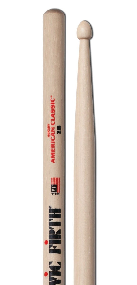 Vic Firth American Classic 2B Wood Tip Drumsticks