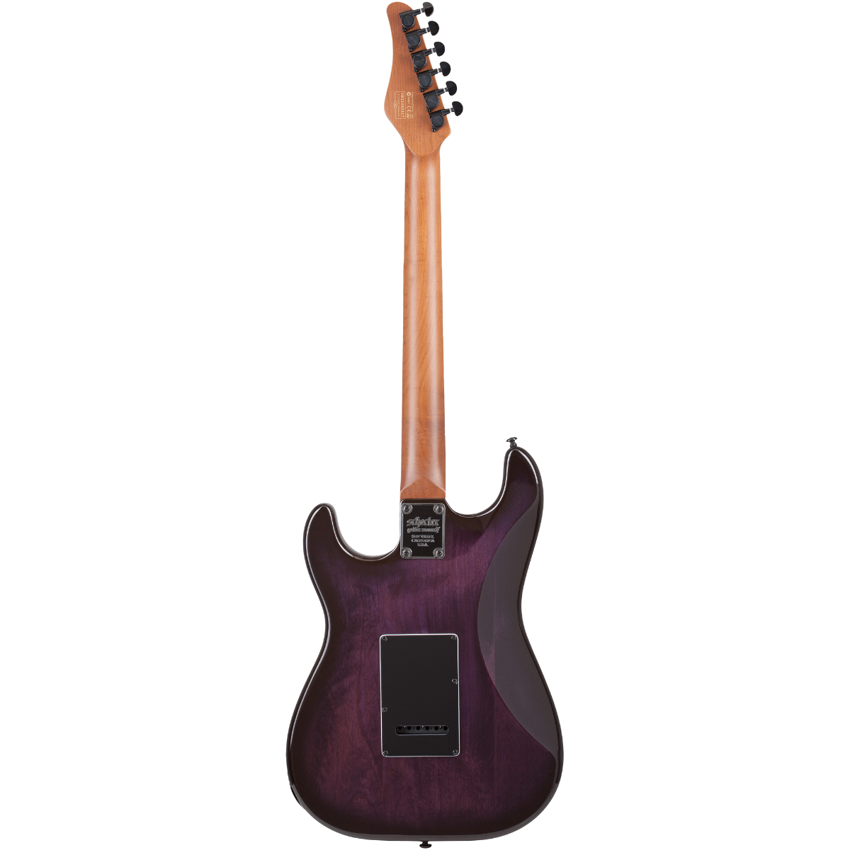 Schecter Traditional Pro Electric Guitar in Trans Purple Burst