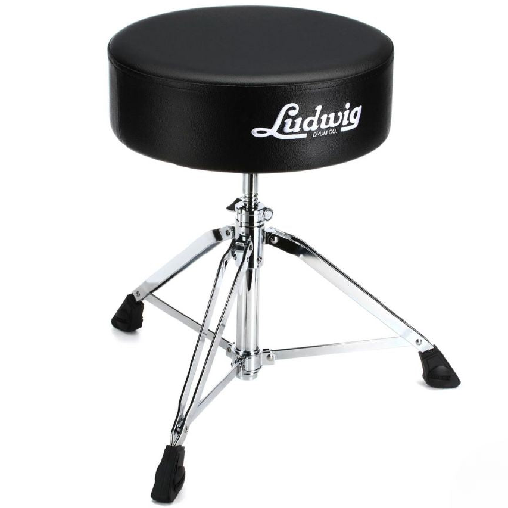 Ludwig LP51TH High Density Double Braced Pro Round Style Drum Throne in Black