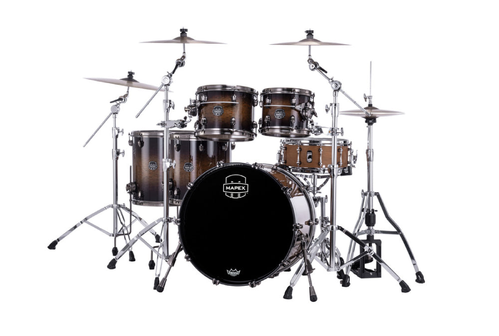 Mapex Saturn Evolution Maple Walnut 5 Piece Shell Pack in Exotic Night Forest Burst