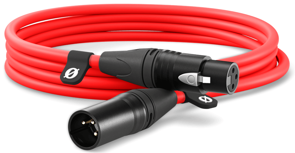 RODE XLR3 3m Premium XLR Cable in Red