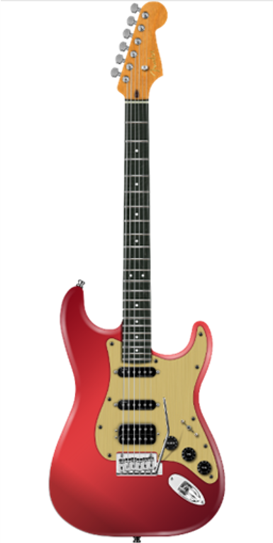 Fender Limited Edition American Ultra II Stratocaster HSS, Ebony Fingerboard, Sinister Red