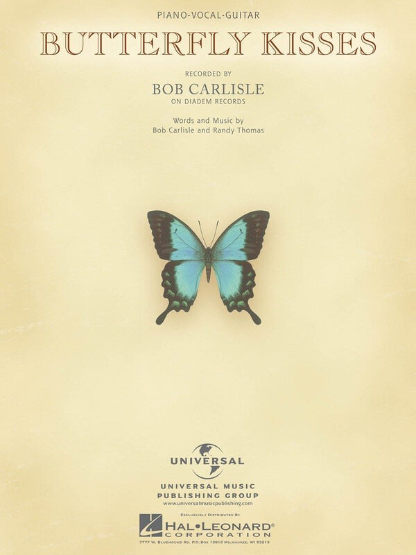 Bob Carlisle Butterfly Kisses PVG Single Sheet