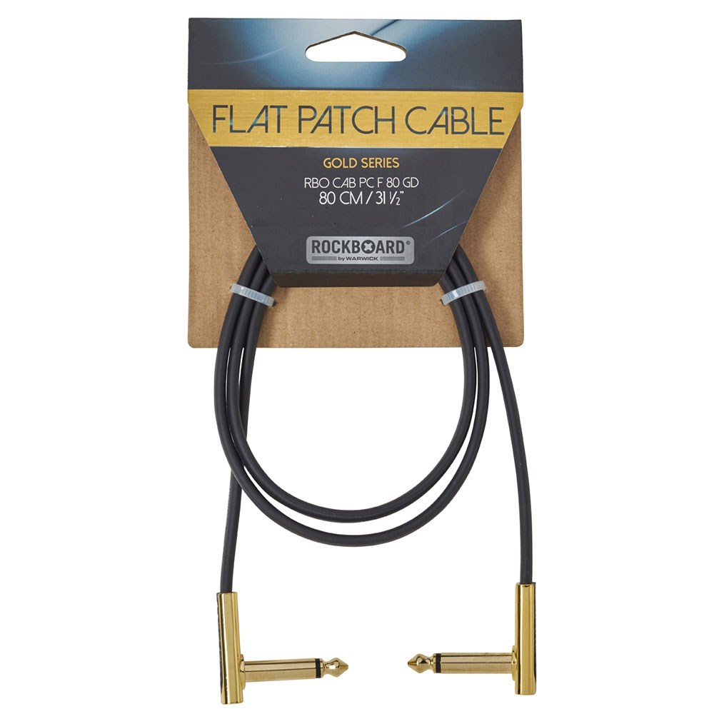 Warwick RockBoard 80cm Gold Series Flat Patch Cable