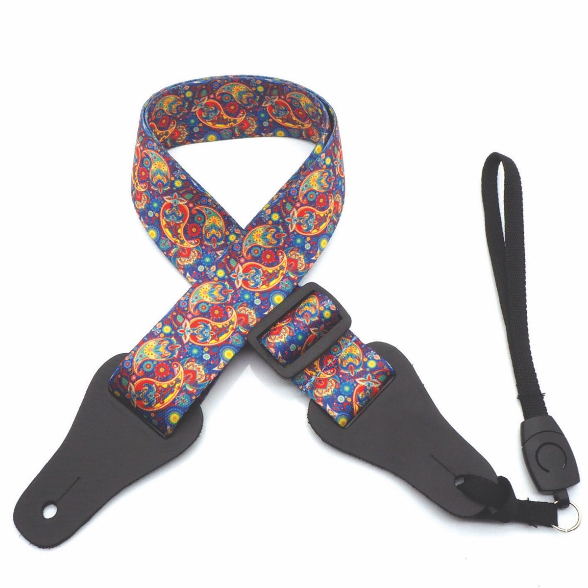 DSL 38UKPOLY Series Ukulele Weaving 38mm Strap in Paisley Alice
