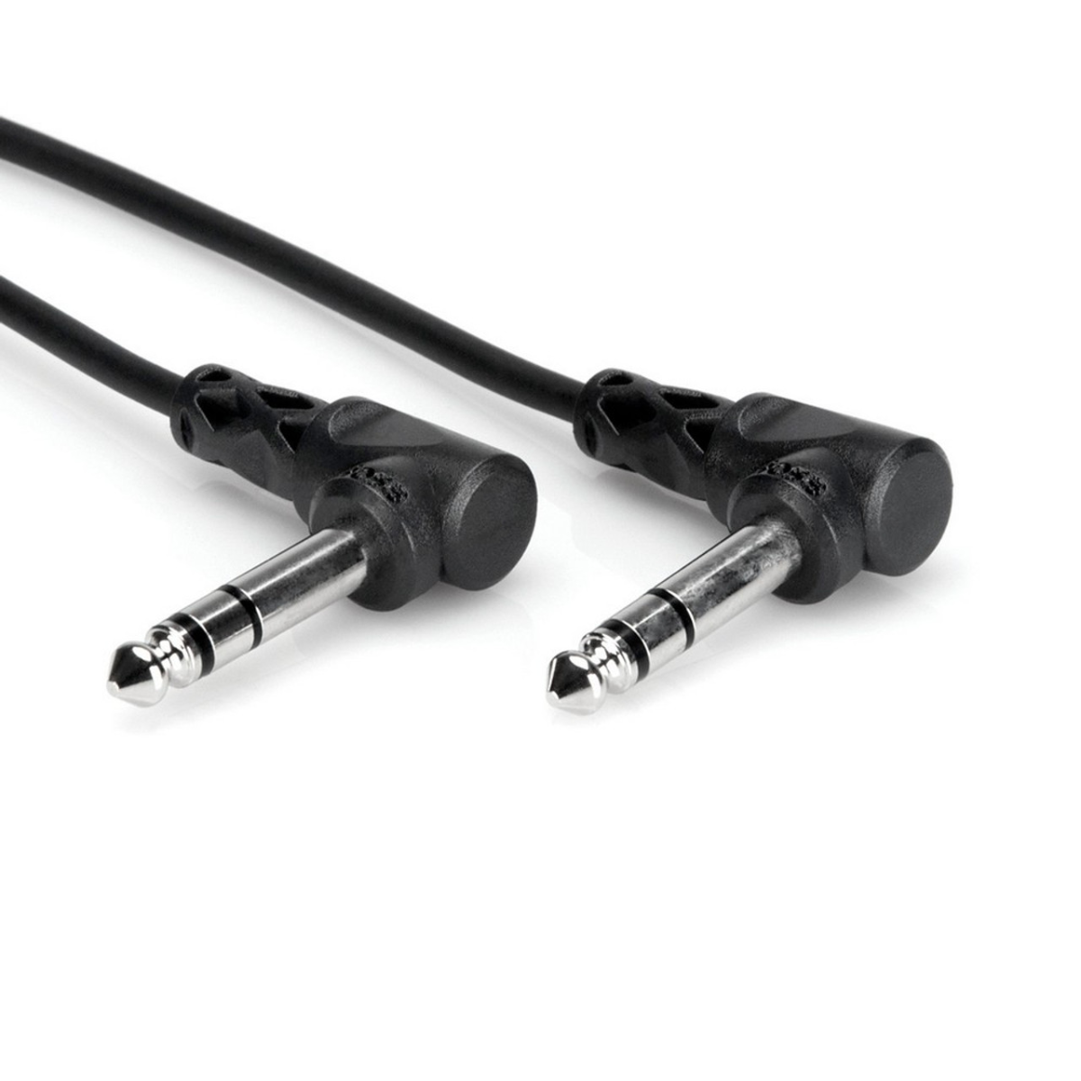 Hosa CSS110RR Balanced Interconnect Cable, Right Angle 1/4 inch TRS to Same, 10 FT / 3M