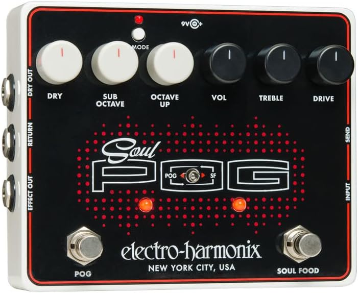 Electro Harmonix Soul POG Octave Generator and Overdrive Pedal