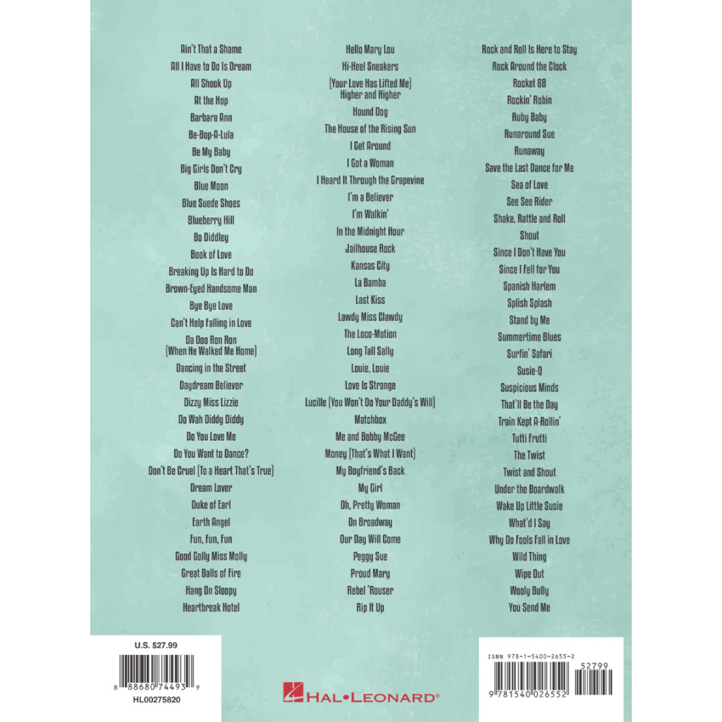 100 Rock 'n' Roll Standards PVG