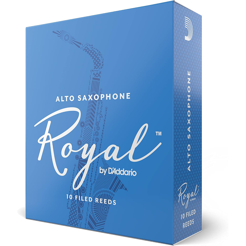 Royal by D'Addario Alto Saxophone Reeds Strength 2.0 10 Pack