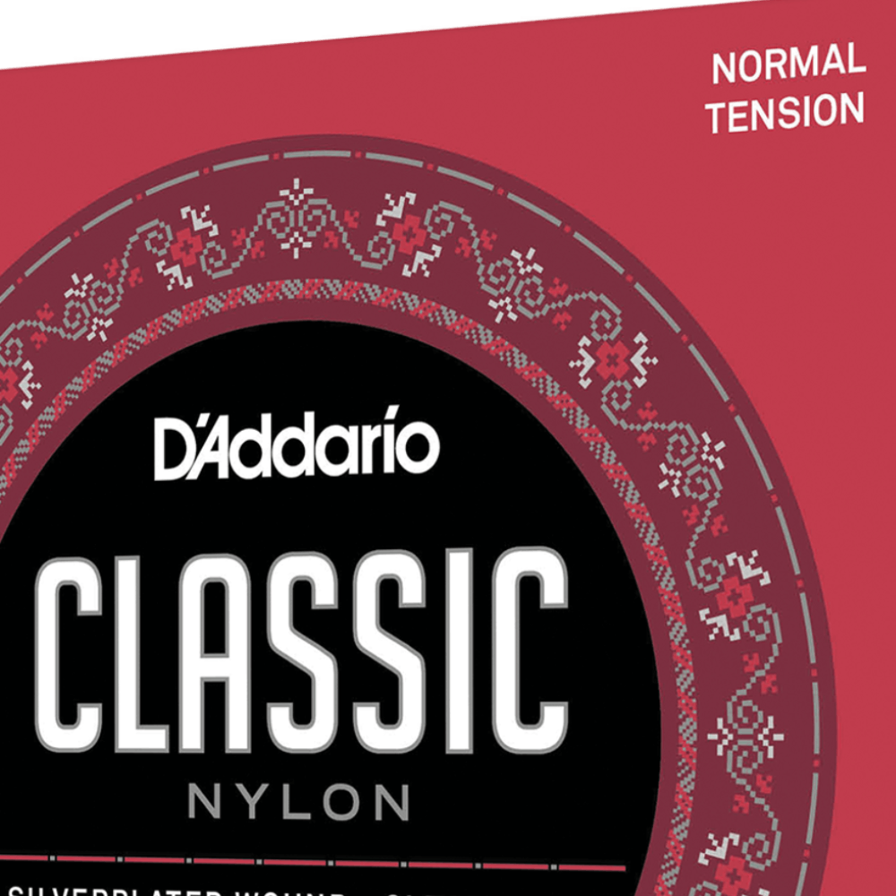 D'Addario EJ27N Student Nylon Classical Guitar Strings Normal Tension