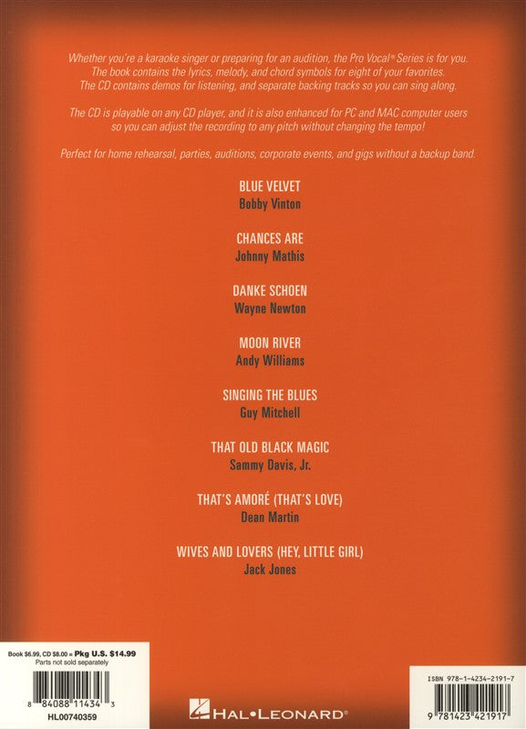 Pop Standards Pro Vocal Men's Edition Volume 26 BK/CD