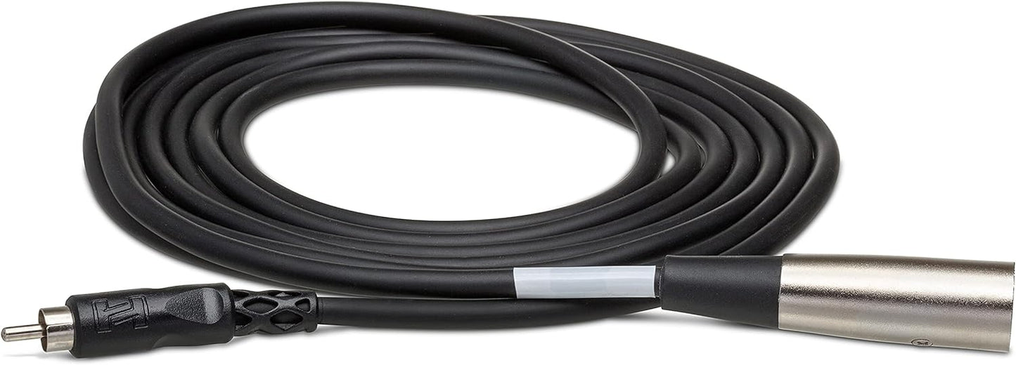 Hosa XRM105 RCA to XLR3M Unbalanced Interconnect Cable 5 Feet