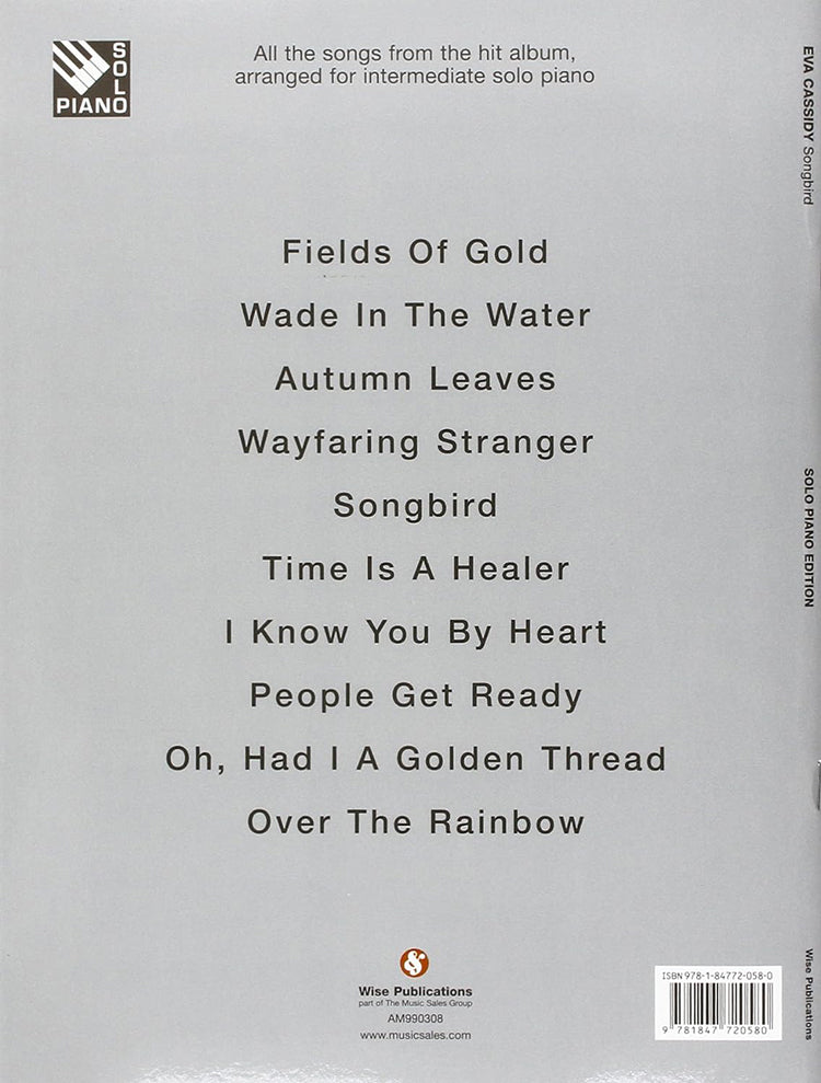 Eva Cassidy Songbird Arranged For Solo Piano