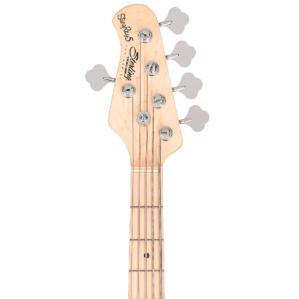 Sterling By Music Man StingRay 5 Ray5 5 String Left Handed Bass Guitar in Chopper Blue