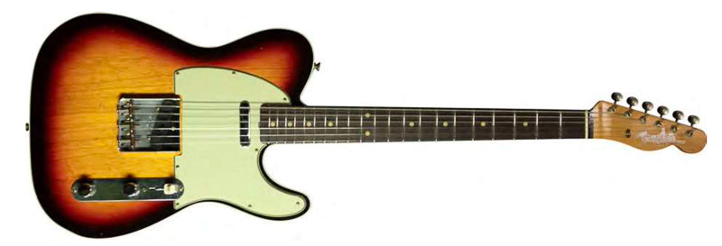 Fender Custom Shop 1960 Telecaster Custom Journeyman Relic, Rosewood Fingerboard in Chocolate 3-Tone Sunburst