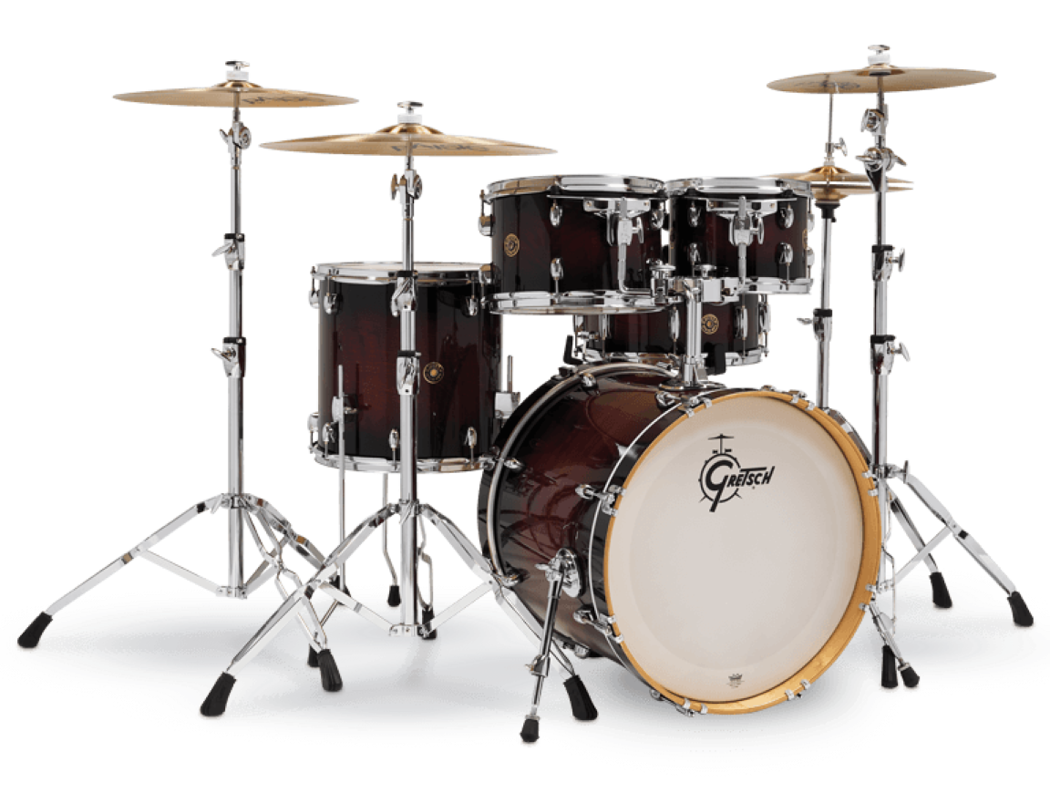 Gretsch Catalina Maple 5 Piece Drum Kit in Deep Cherry Burst
