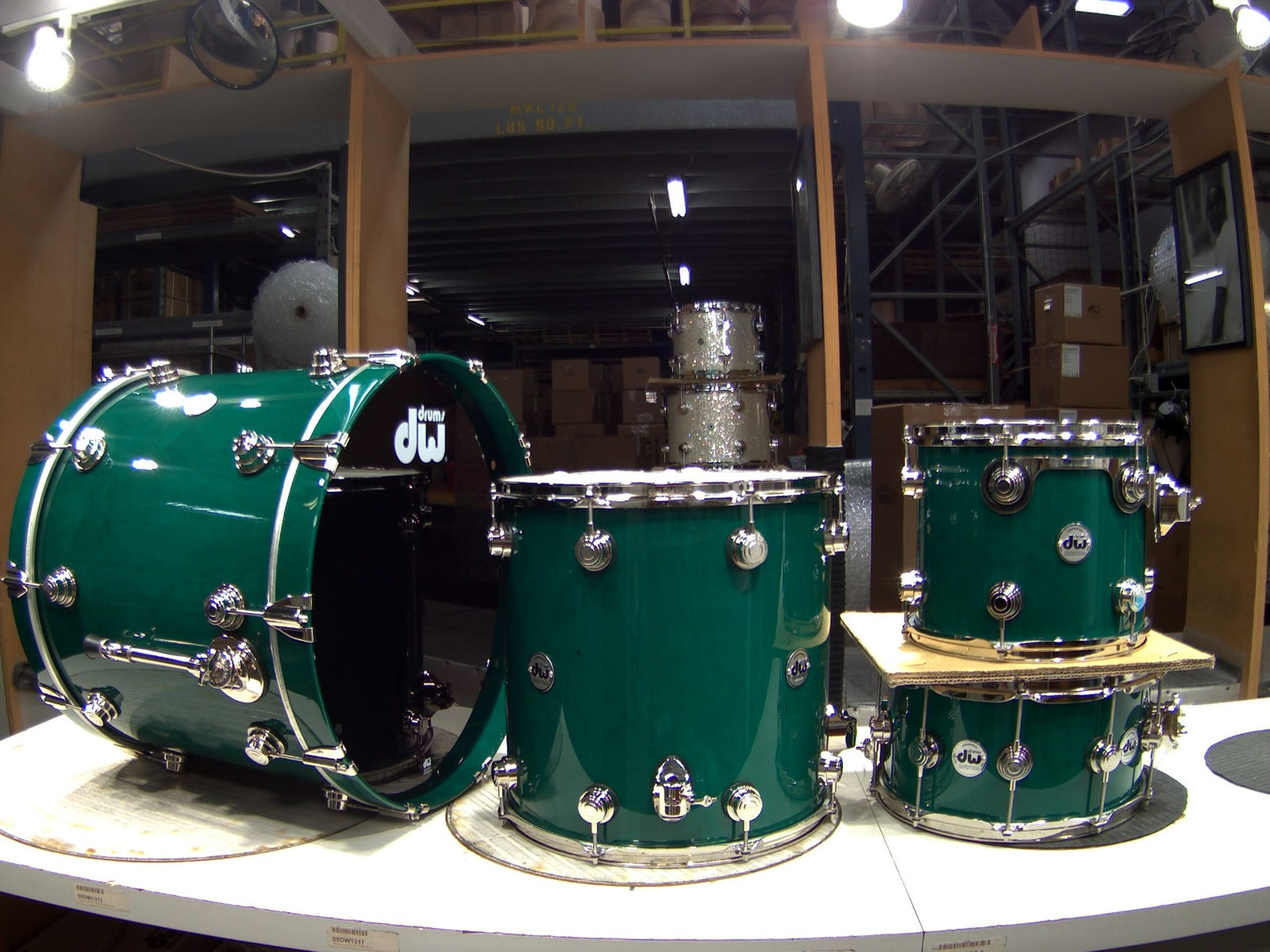 DW Collectors SonicPly 4-Piece Shell Pack in Turquoise Green