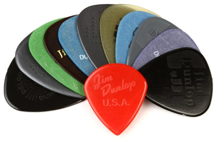 Jim Dunlop Variety Guitar Pick 12 Pack Medium & Heavy