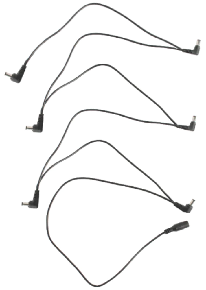Carson Powerplay Low Noise DC Daisy Chain Power Cable for 6 Guitar Effects Pedals