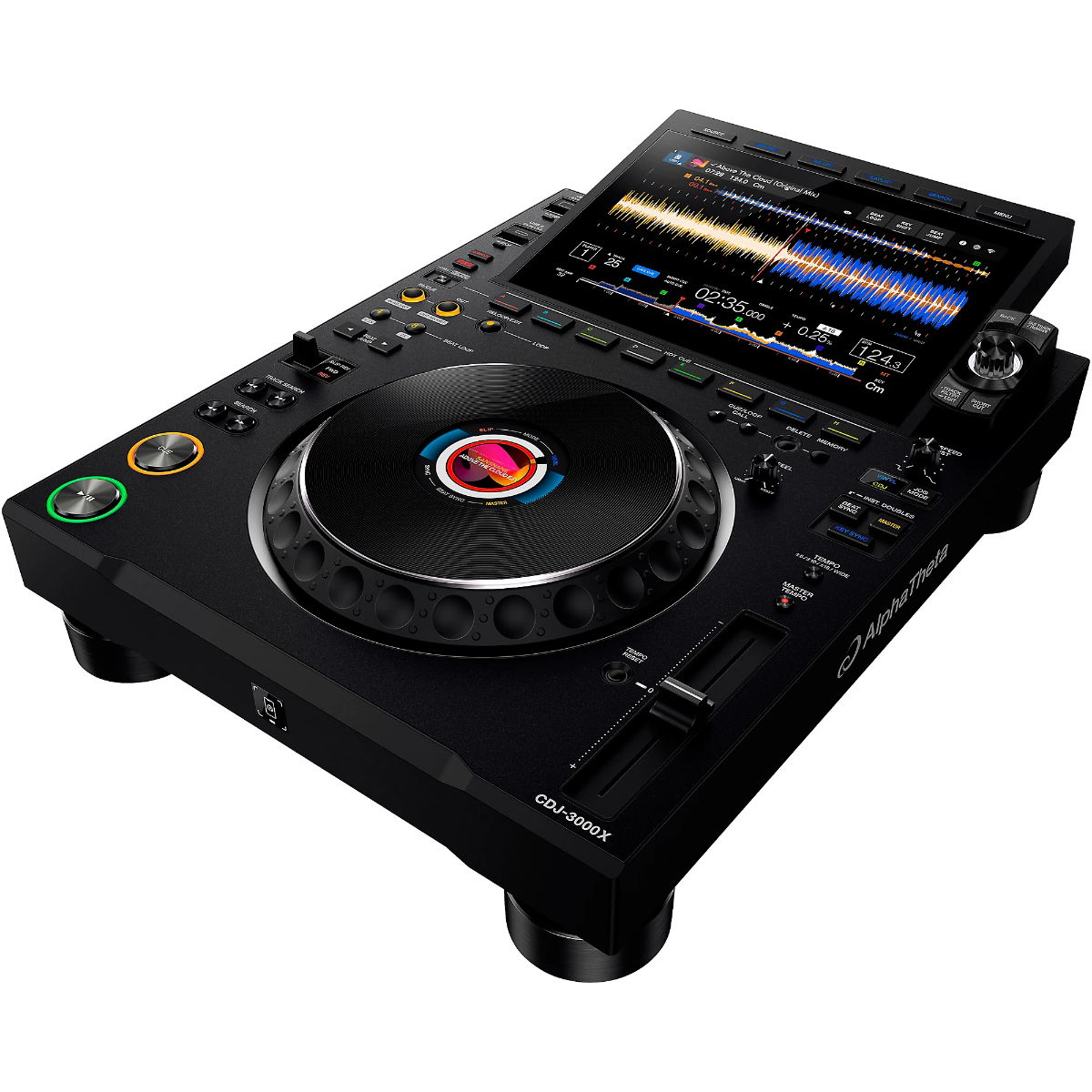 Alpha Theta CDJ-3000X Professional DJ Multi Player in Black