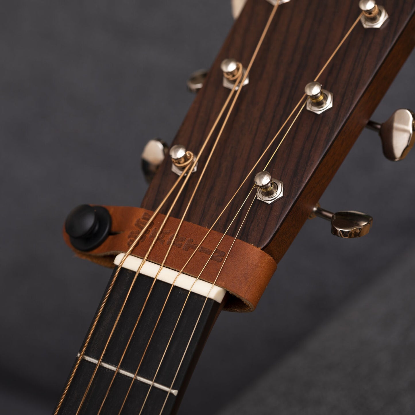 Martin Leather Headstock Tie Strap in Brown