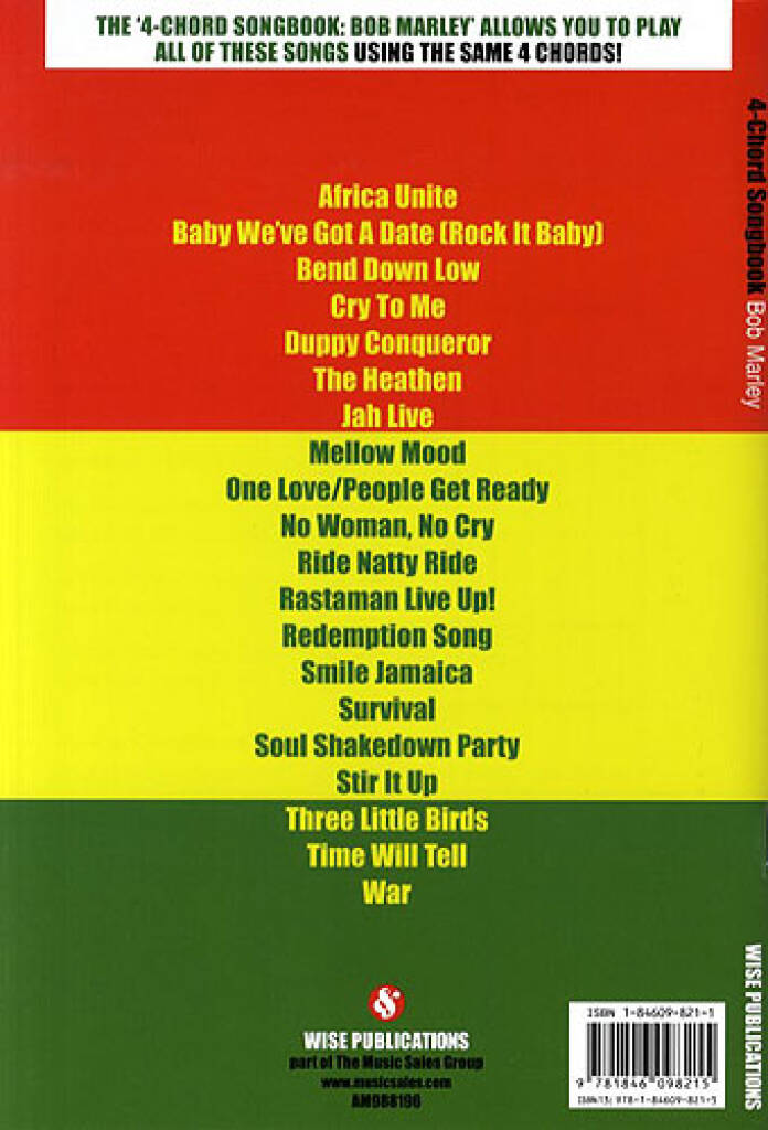 4 Chord Songbook Bob Marley