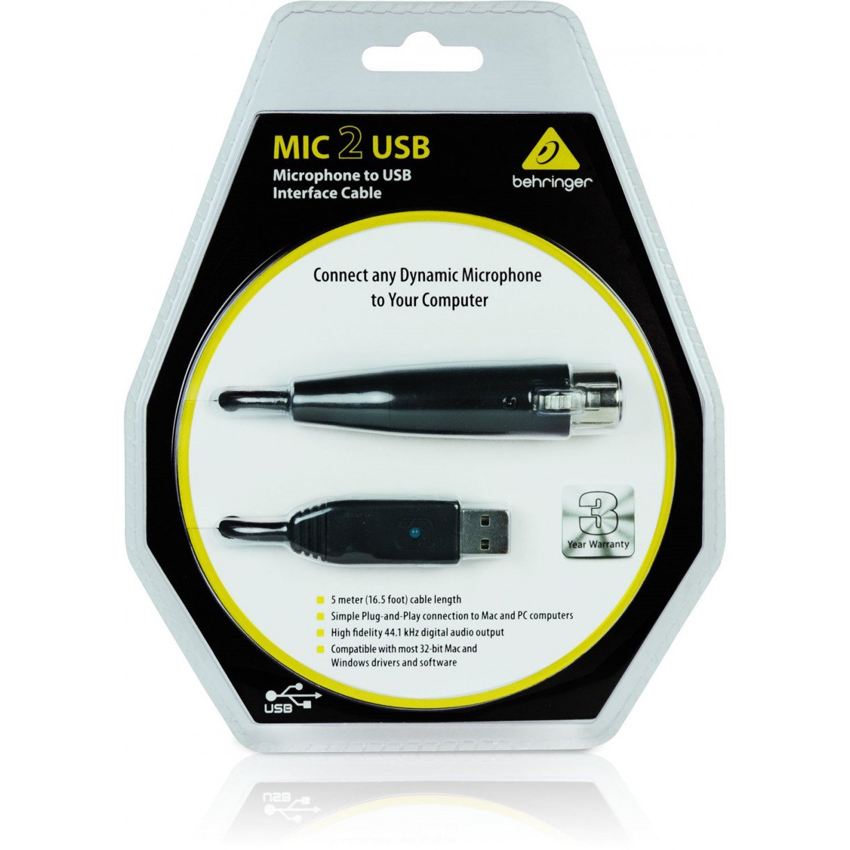 Behringer MIC 2 USB 16.5ft Interface Cable